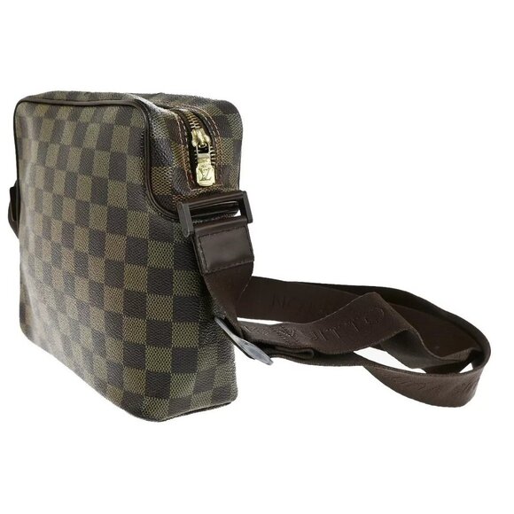 LOUIS VUITTON Olav PM Shoulder Bag Damier Ebene Leather Brown N41442 31YG510 - Picture 3 of 15